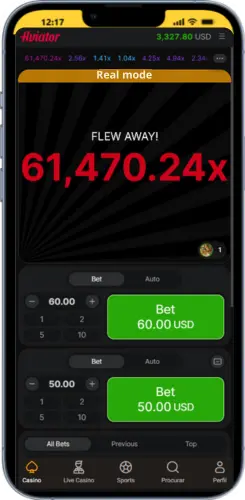 Aviator round result displaying high multiplier