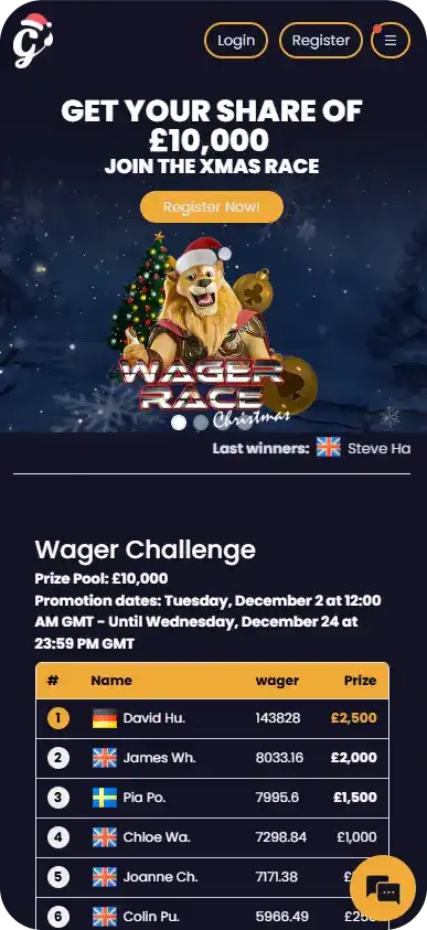 Golden Lion Casino mobile view